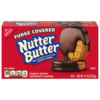 Nutter Butter Sandwich Cookies, Peanut Butter, Fudge Covered, 7.9 Ounce