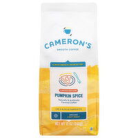 Cameron's Coffee, Smooth, Ground, Light Roast, Pumpkin Spice, 12 Ounce