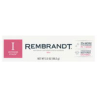 Rembrandt Intense Stain Toothpaste with Fluoride, Mint, Whitening, 3.5 Ounce