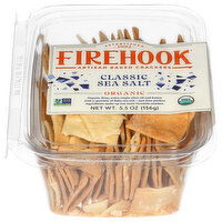 Firehook Organic Classic Sea Salt Artisan Baked Crackers, 5.5 Ounce