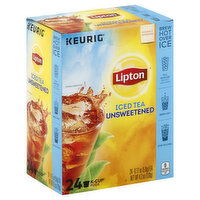 Lipton Iced Tea, Unsweetened, K-Cup Pods, 24 Each