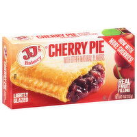 JJ's Bakery Pie, Cherry, Lightly Glazed, 4 Ounce