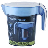 ZeroWater Filtration Pitcher, Space Saver, 6-Cup, 1 Each