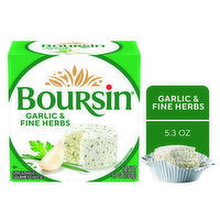 Boursin Garlic & Fine Herbs Gourmet Cheese, 5.3 Ounce