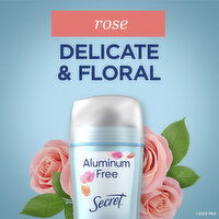 Secret Aluminum Free Secret Aluminum Free Deodorant for Women, Rose, 2.4 oz, 2.4 Ounce