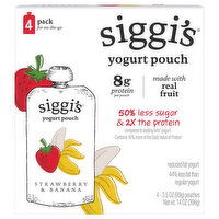 Siggi's Reduced Fat Strawberry & Banana Yogurt, 4 Each