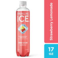 Sparkling Ice Sparkling Water, Strawberry Lemonade, Flavored, 17 Fluid ounce