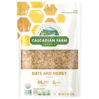 Cascadian Farm Organic Oats and Honey Granola, 11 Ounce