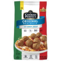 Cooked Perfect Meatballs, Original, Flame Broiled, 18 Ounce