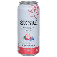 Steaz Green Tea, Organic, Super Fruit Flavored, 16 Fluid ounce