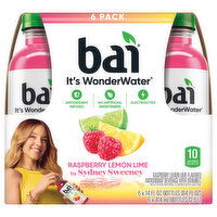 Bai Beverage, Raspberry Lemon Lime, 6 Each