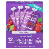 Designer Wellness Protein Smoothie, Mixed Berry, 4 Pack, 4 Each