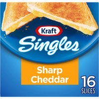 Kraft Sharp Cheddar Cheese Slices, 16 Each