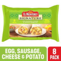 El Monterey EM Sig Egg Saus Chs Pot Bkfst Burritos 8, 36 Ounce