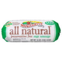 Swaggerty's Farm Sausage, Preservative Free, All Natural, Sage, 16 Ounce