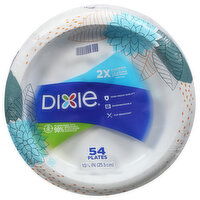 Dixie Plates, 10.0625 Inches, 54 Each