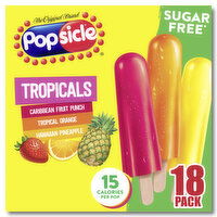 Popsicle Ice Pops Tropicals, 29.7 Ounce