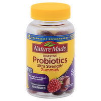 Nature Made Probiotics, Ultra Strength, Gummies, Raspberry & Cherry, 42 Each