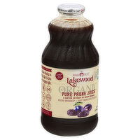 Lakewood Juice, Organic, Pure Prune, Fresh Pressed, 32 Ounce