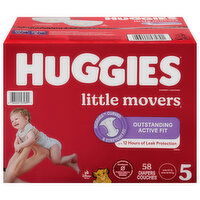 Huggies Little Movers Disney Baby 5 (Over 27 lb) Diapers (27+ lbs (12+ kg)), 58 Each