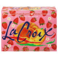 LaCroix Sparkling Water, Strawberry Peach, 12 Each