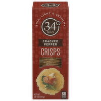 34 Degrees Crisps, Cracked Pepper, 4.5 Ounce