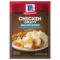 McCormick 30% Less Sodium Chicken Gravy Mix, 0.87 Ounce