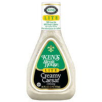 Ken's Steak House Lite Creamy Caesar Dressing, 16 Fluid ounce