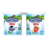 Stonyfield Organic Kids Yogurt, Lowfat, Strawberry Vanilla, Blueberry, 6 Each