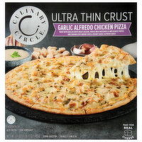 Culinary Circle Ultra Thin Crust Garlic Alfredo Chicken Pizza, 17.1 Ounce