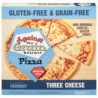 Against the Grain Gourmet Pizza, Gluten-Free & Grain-Free, Three Cheese, Sharing Size, 15 Ounce