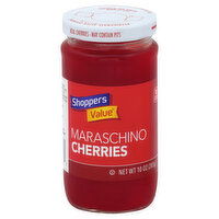 Shoppers Value Cherries, Maraschino, 10 Ounce