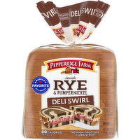 Pepperidge Farm® Jewish Rye & Pumpernickel Deli Rye & Pump Swirl Bread, 16 Ounce