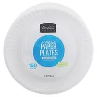 Essential Everyday Paper Plates, Dailyware, Coated, 9 Inch, 150 Each