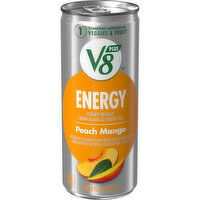 V8® +Energy® Peach Mango Juice Energy Drink, 8 Fluid ounce