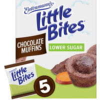 Entenmann's Little Bites Lower Sugar Chocolate Mini Muffins, 5 packs, (4 ct each), 8.25 lbs  Case, 5 Each