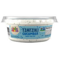 Good Foods Dairy Free Tzatziki Cucumber Dip, 8 Ounce
