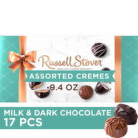 Russell Stover Bowline Assorted Crèmes Milk & Dark Chocolate Gift Box, 9.4 oz., 17 Each