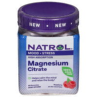 Natrol Magnesium Citrate, Gummies, Raspberry, 60 Each