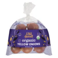 Wild Harvest Yellow Onions, Organic, 48 Ounce