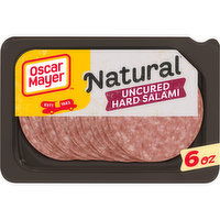 Oscar Mayer Natural Uncured Hard Salami Sliced Lunch Meat, 6 Ounce