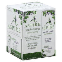 Aspire Energy Drink, Apple + Acai, 4-Pack, 4 Each