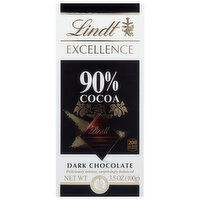 Lindt Excellence 90% Cocoa Dark Chocolate, 3.5 Ounce