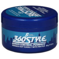 SCurl Pomade, Wave Control, 360 Style, 3.5 Ounce