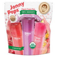 Jonny Pops Freezer Pops, Cherry/Grape/Fruit Punch, 24 Each