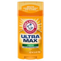 Arm & Hammer Ultra Max Antiperspirant Deodorant, Fresh, Solid, 2.6 Ounce