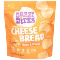 Brazi Bites Cheese Bread, Brazilian, Cheddar & Parmesan, 11.5 Ounce