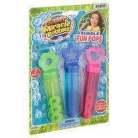 Imperial Super Miracle Bubbles Bubbles, Fun Pops, Age 4+, 3 Pack, 3 Each