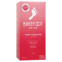 Barefoot Cellars On Tap Pink Moscato 3L Box, 3 Litre