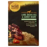 Wild Harvest Dog Food, Premium, Lamb, Brown Rice & Carrot Recipe, 14 Pound